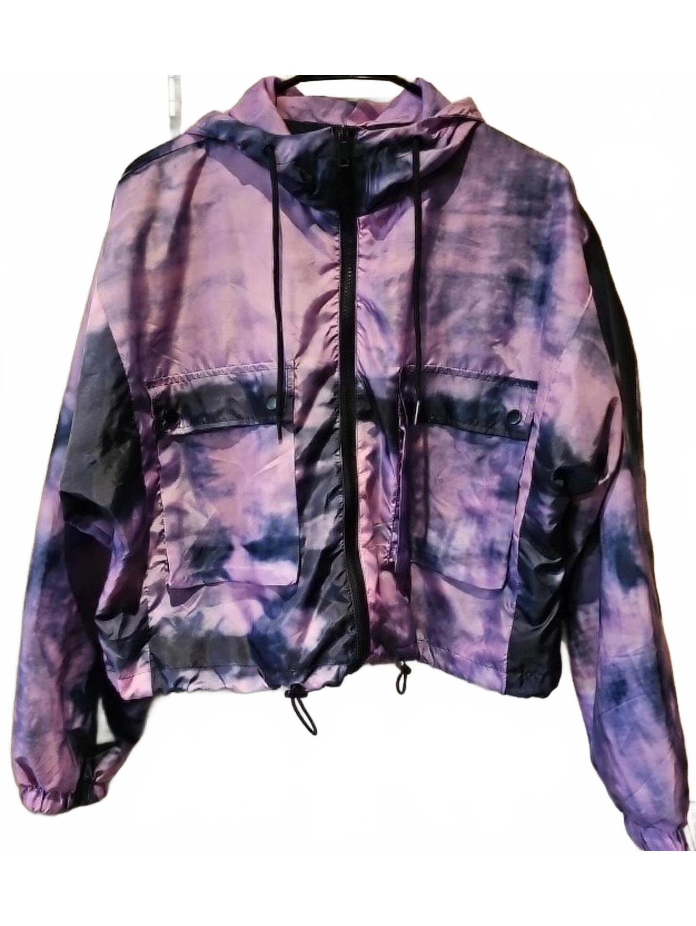 Wild Fable Tie Dye Oversized Hooded Windbreaker Size Xs. Nwot